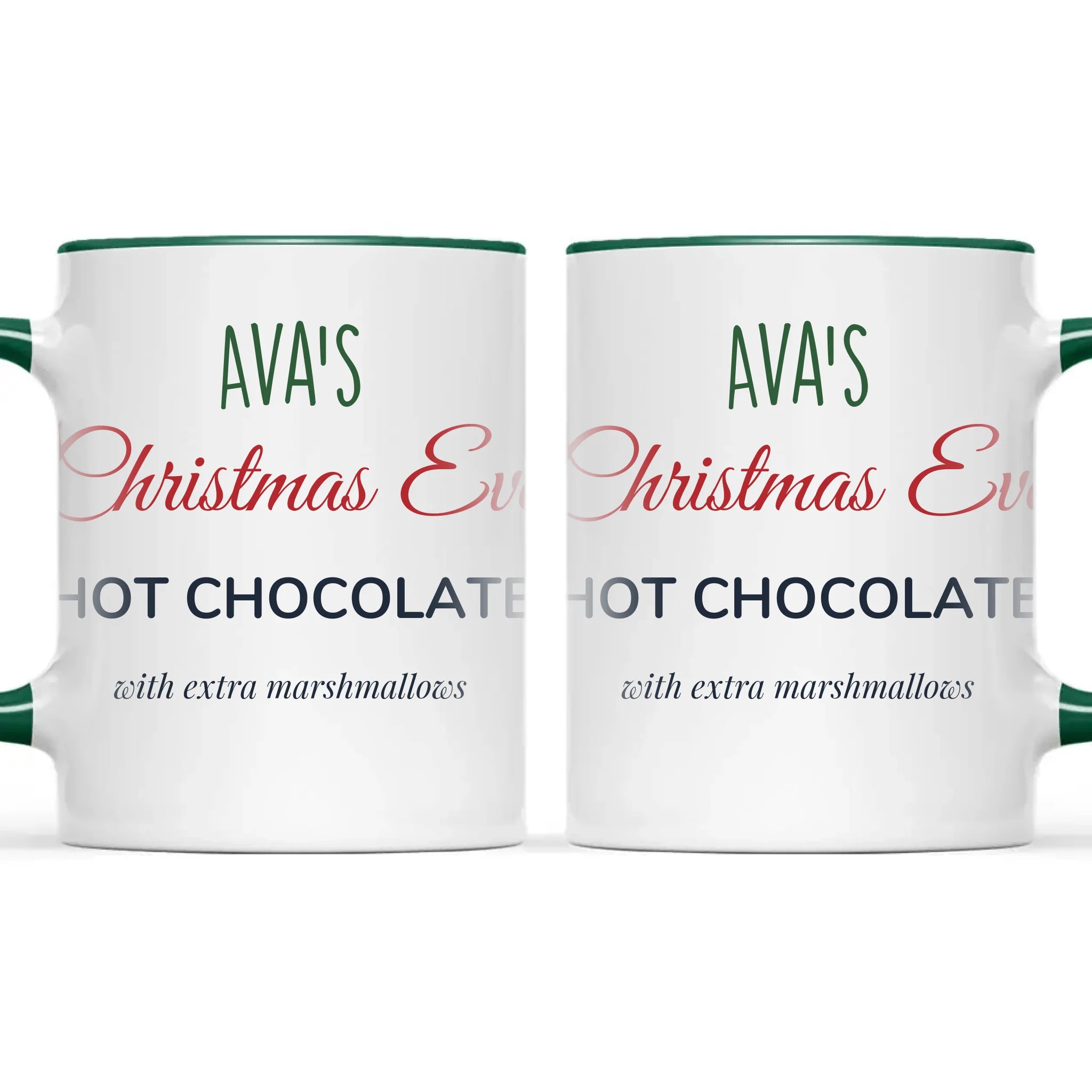 Personalised Christmas Eve Hot Chocolate Mug, view 21