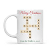 Personalised Christmas Family Crossword Mug