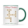 Personalised Christmas Family Crossword Mug, view 20