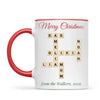 Personalised Christmas Family Crossword Mug, view 4