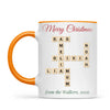 Personalised Christmas Family Crossword Mug, view 10