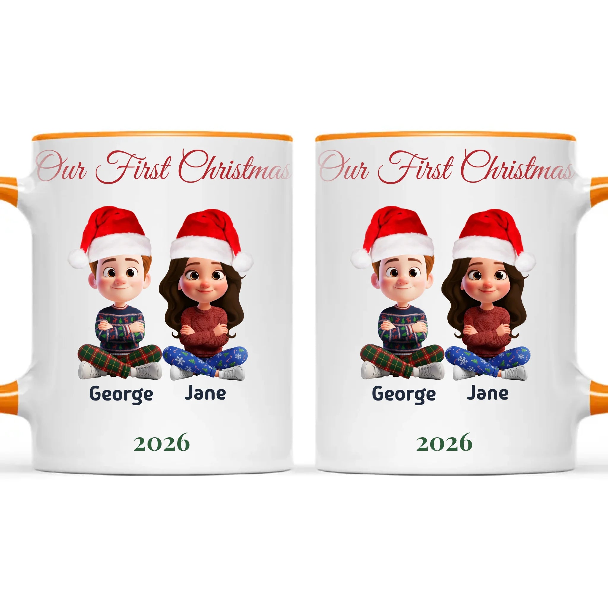 Personalised Our First Christmas Couple Mug, view 12