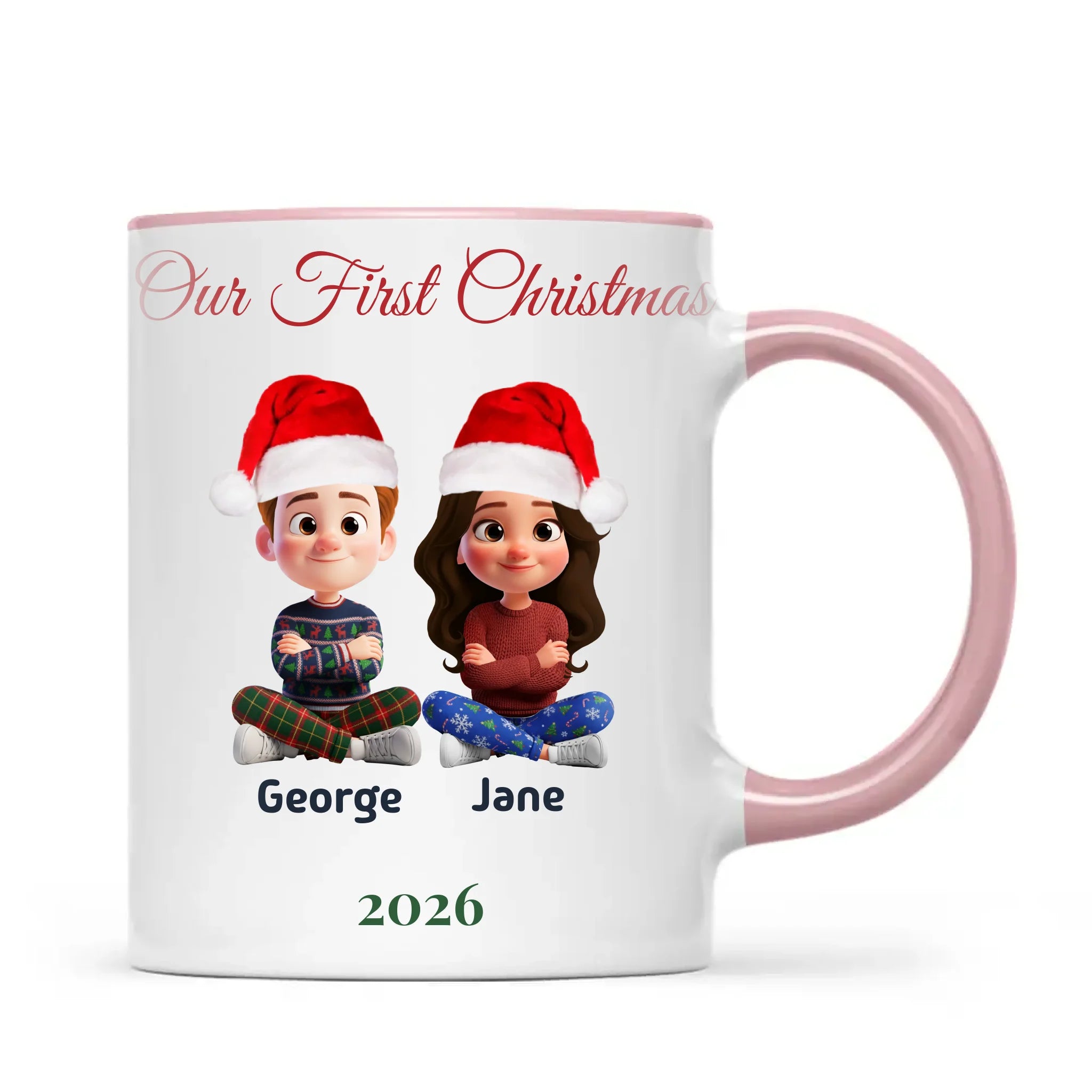 Personalised Our First Christmas Couple Mug, view 14