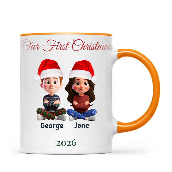 Personalised Our First Christmas Couple Mug, view 11