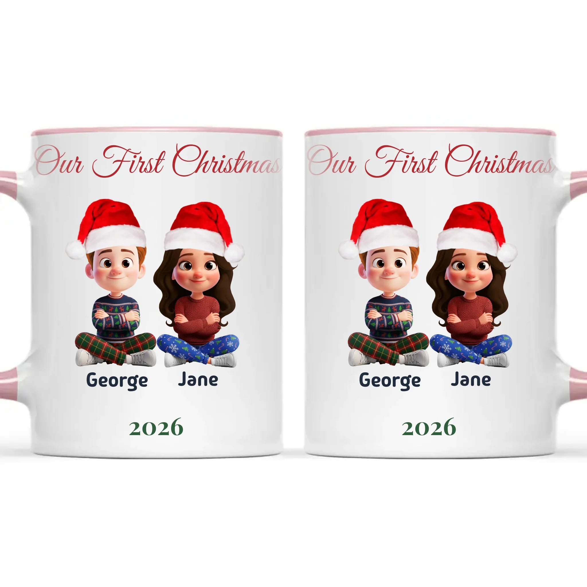 Personalised Our First Christmas Couple Mug, view 15