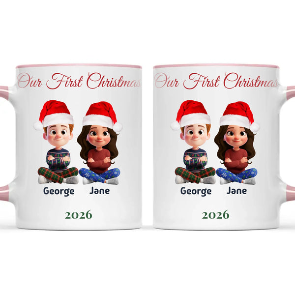 Personalised Our First Christmas Couple Mug, view 15