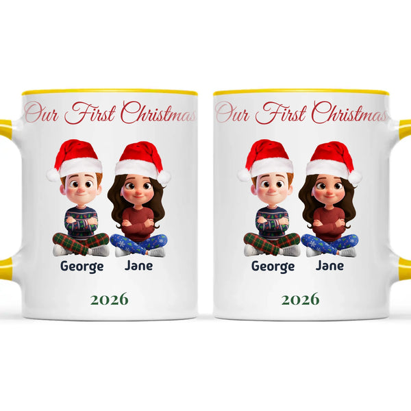 Personalised Our First Christmas Couple Mug, view 18