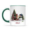 Personalised Snowman Letter Christmas Mug, view 19