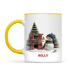 Personalised Snowman Letter Christmas Mug, view 16