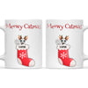 Personalised Meowy Catmas Cats Mug, view 3