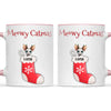 Personalised Meowy Catmas Cats Mug, view 15