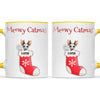 Personalised Meowy Catmas Cats Mug, view 18