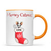 Personalised Meowy Catmas Cats Mug, view 11