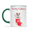 Personalised Meowy Catmas Cats Mug, view 19