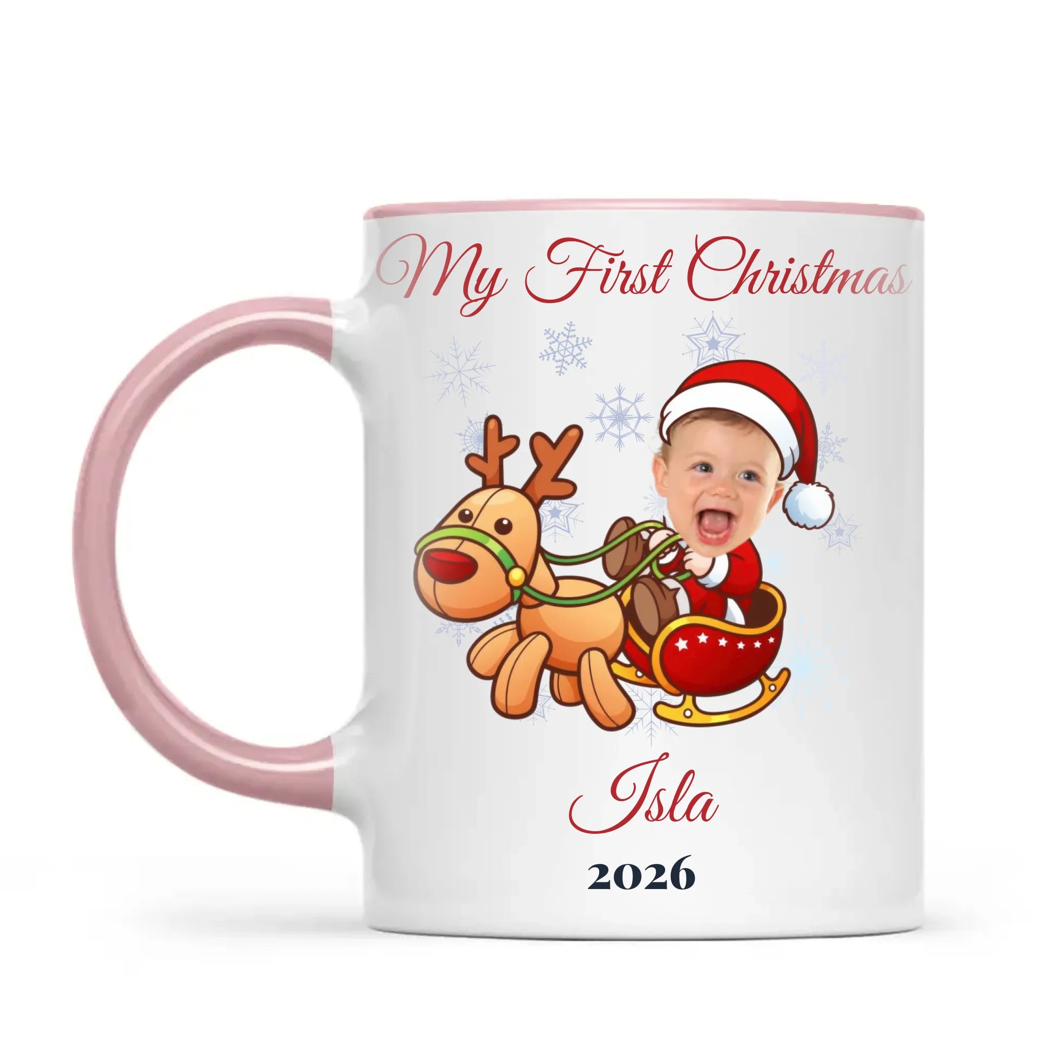 Personalised Baby's First Christmas Costume Photo Mug, view 13