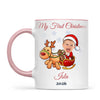 Personalised Baby's First Christmas Costume Photo Mug, view 13
