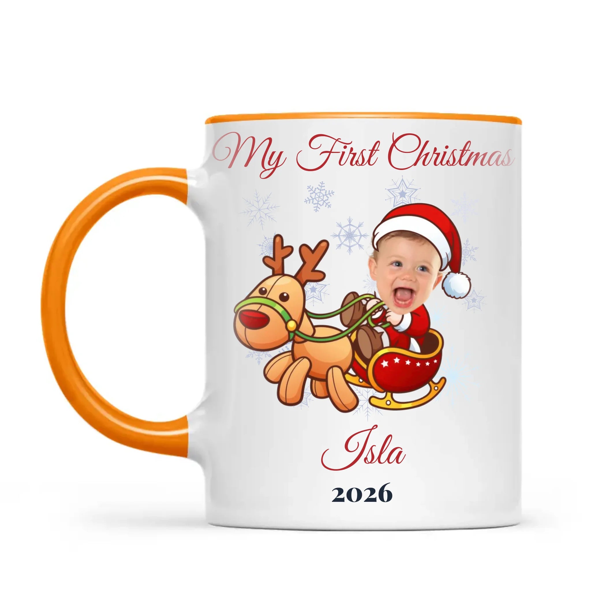 Personalised Baby's First Christmas Costume Photo Mug, view 10