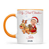 Personalised Baby's First Christmas Costume Photo Mug, view 10