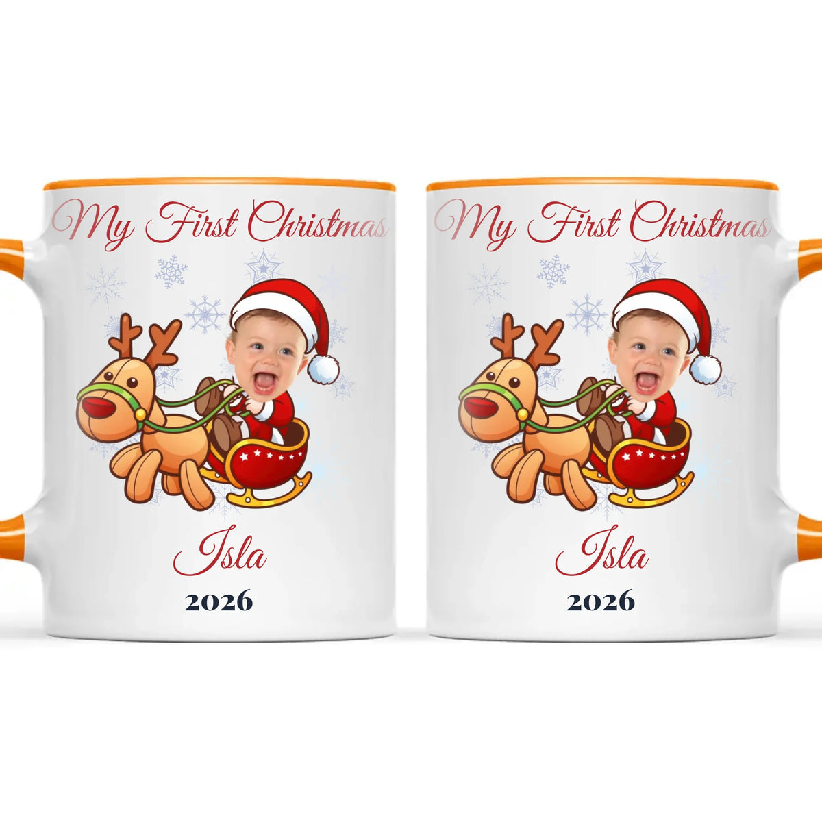 Personalised Baby's First Christmas Costume Photo Mug, view 12