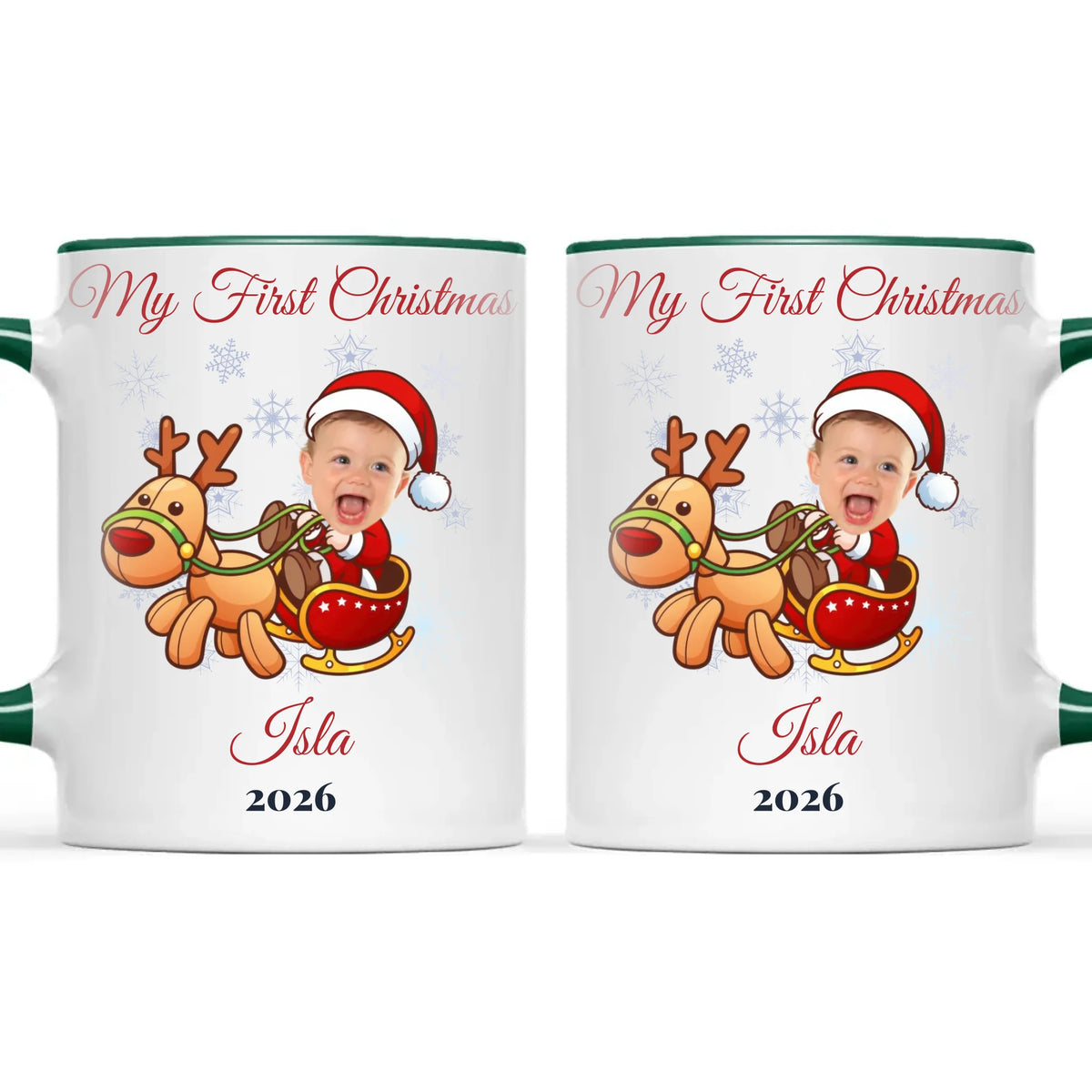 Personalised Baby's First Christmas Costume Photo Mug, view 21