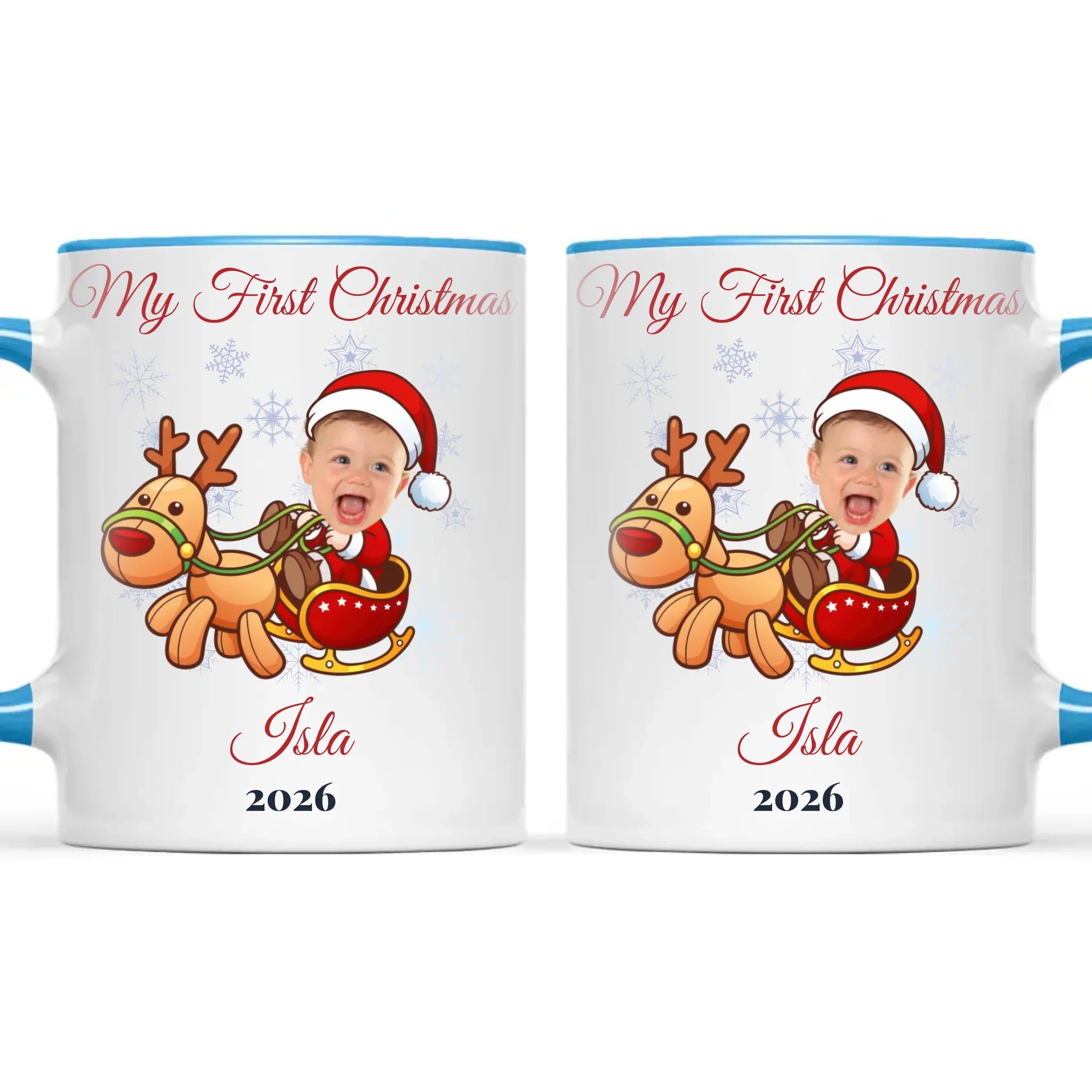 Personalised Baby's First Christmas Costume Photo Mug, view 9