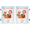 Personalised Baby's First Christmas Costume Photo Mug, view 9