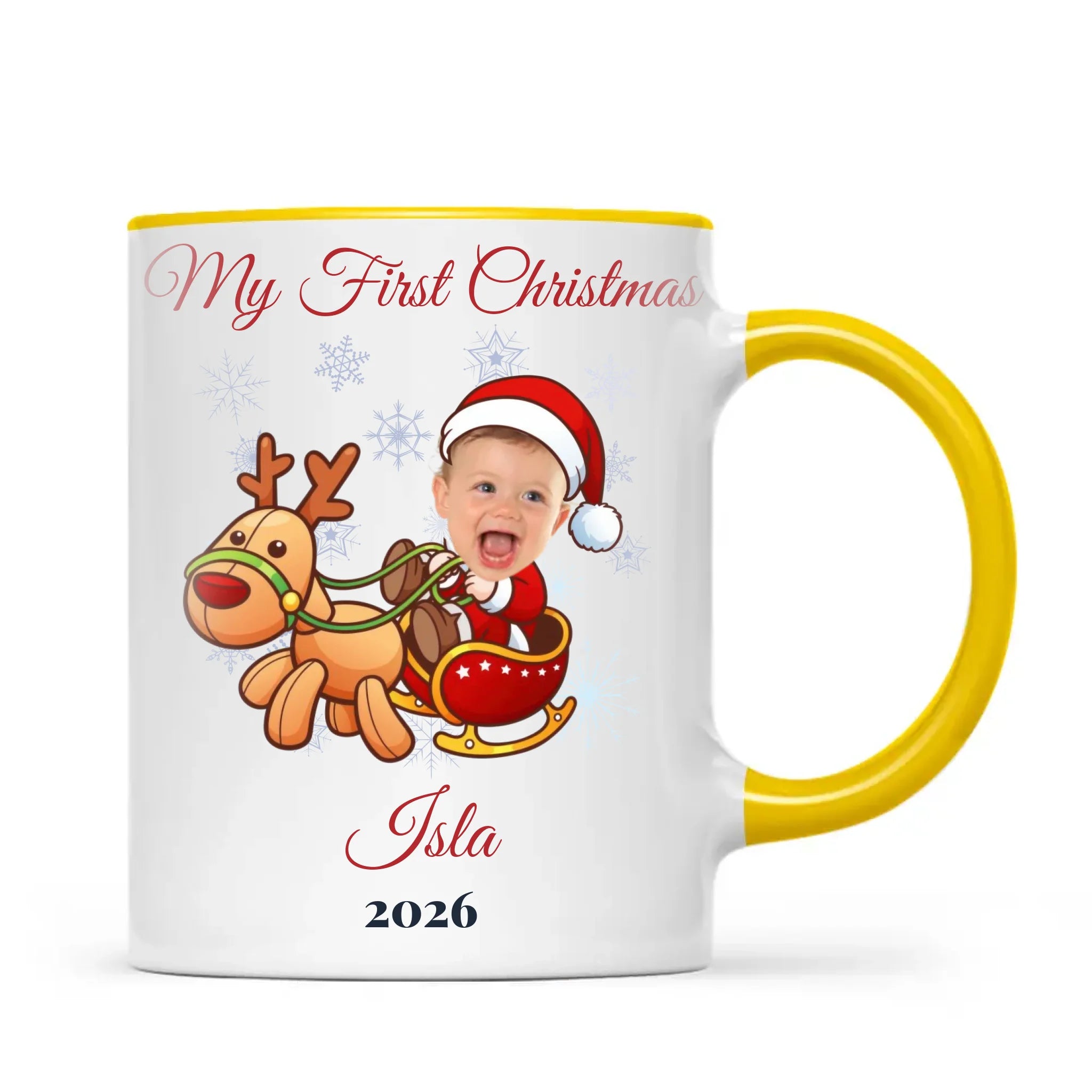 Personalised Baby's First Christmas Costume Photo Mug, view 17