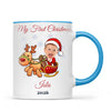 Personalised Baby's First Christmas Costume Photo Mug, view 8