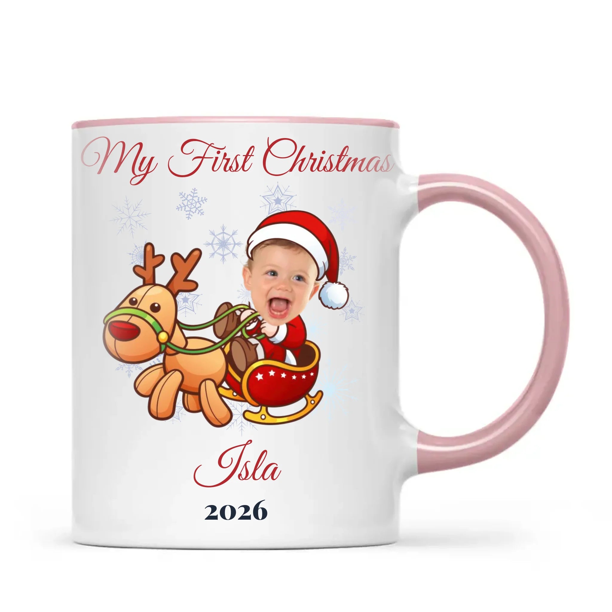 Personalised Baby's First Christmas Costume Photo Mug, view 14