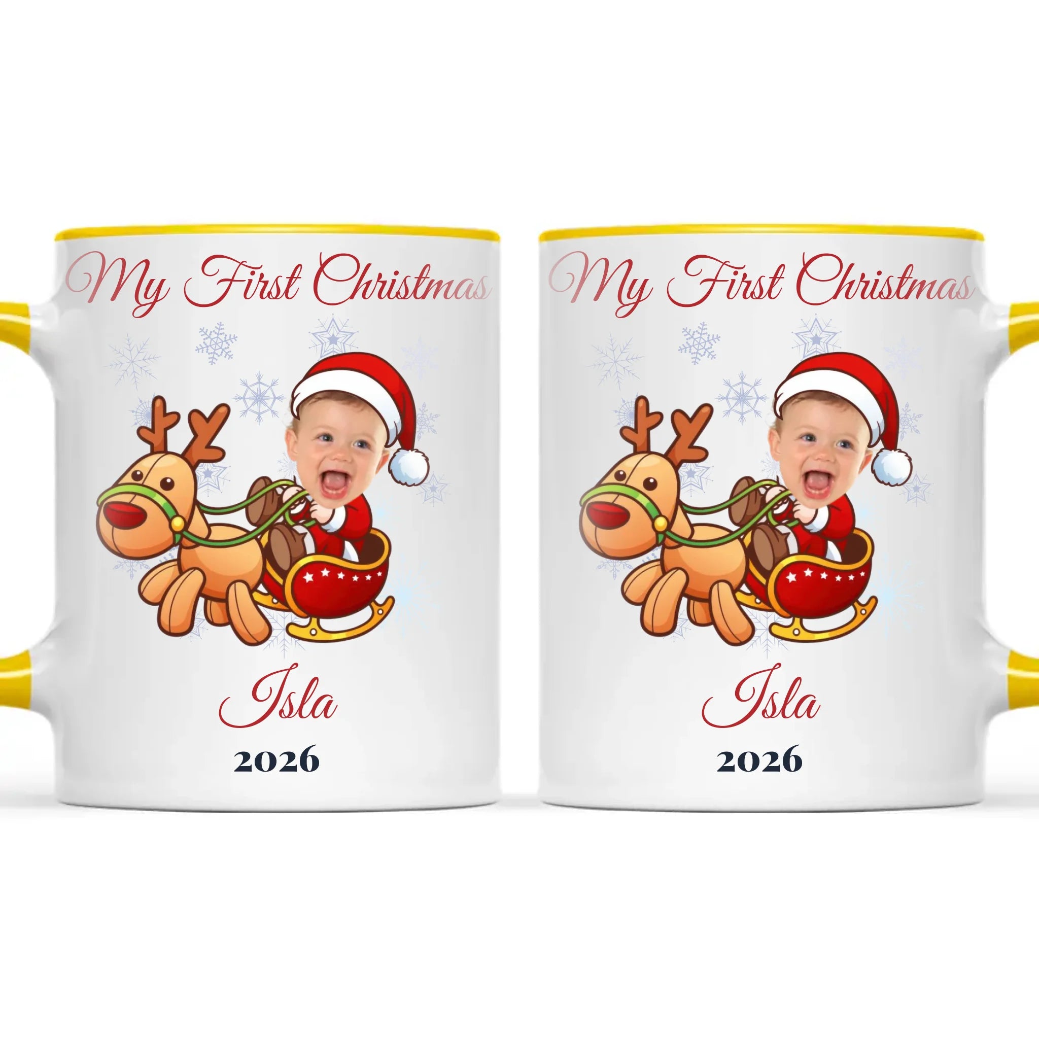 Personalised Baby's First Christmas Costume Photo Mug, view 18
