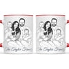 Personalised Line Art Family Portrait Mug from Your Photo