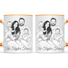 Personalised Line Art Family Portrait Mug from Your Photo