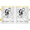 Personalised Line Art Family Portrait Mug from Your Photo