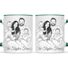Personalised Line Art Family Portrait Mug from Your Photo