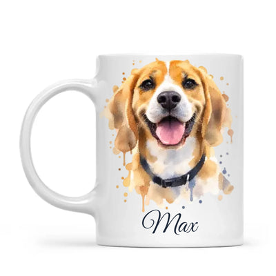 Personalised Watercolour Pet Portrait Mug from Your Photo