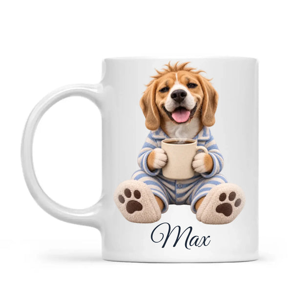 Personalised Coffee First Cartoon Pet Mug from Your Photo