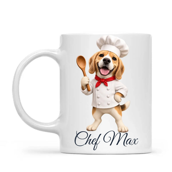 Personalised Head Chef Cartoon Pet Mug from Your Photo