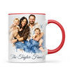 Personalised Watercolour Family Portrait Mug from Your Photo