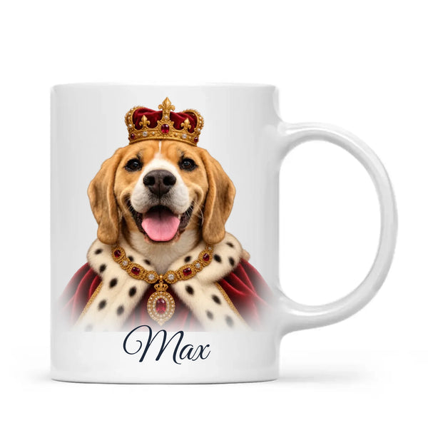 Personalised Royal Pet Portrait Mug from Your Photo