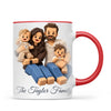 Personalised Block Character Family Portrait Mug from Your Photo