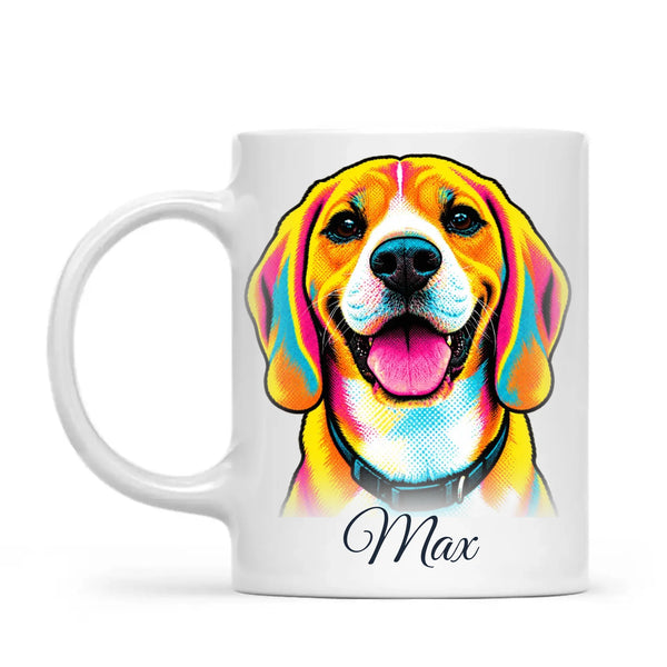 Personalised Pop Art Pet Portrait Mug from Your Photo