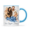 Personalised Watercolour Family Portrait Mug from Your Photo
