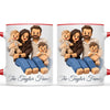 Personalised Block Character Family Portrait Mug from Your Photo