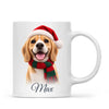 Personalised Christmas Cartoon Pet Portrait Mug from Your Photo