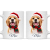 Personalised Christmas Cartoon Pet Portrait Mug from Your Photo
