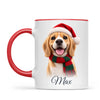 Personalised Christmas Cartoon Pet Portrait Mug from Your Photo