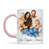 Personalised Watercolour Family Portrait Mug from Your Photo