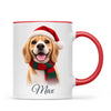 Personalised Christmas Cartoon Pet Portrait Mug from Your Photo