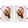 Personalised Christmas Cartoon Pet Portrait Mug from Your Photo