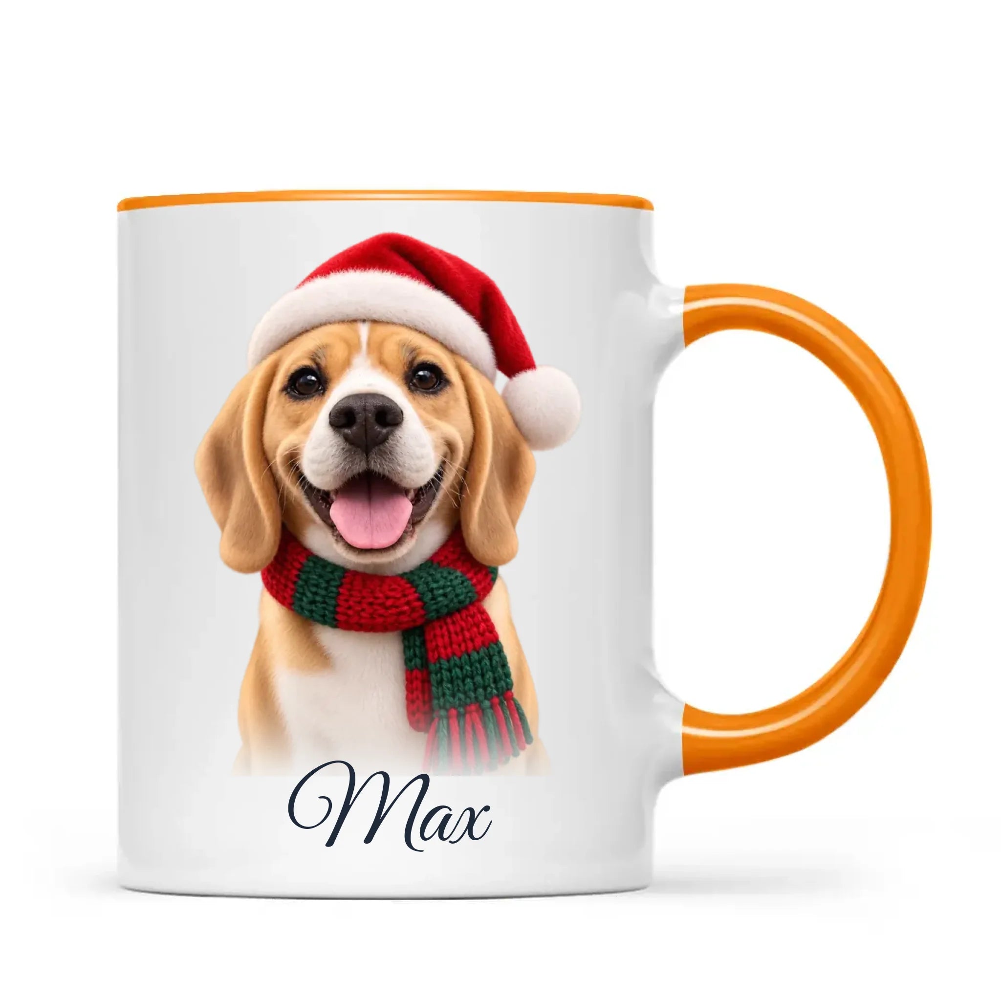 Personalised Christmas Cartoon Pet Portrait Mug from Your Photo
